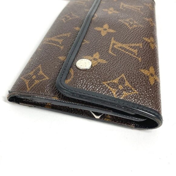 LOUIS VUITTON M60168 MonogramMacassar Portefeuille Ron Long Tri-fold Wallet - Picture 3 of 15
